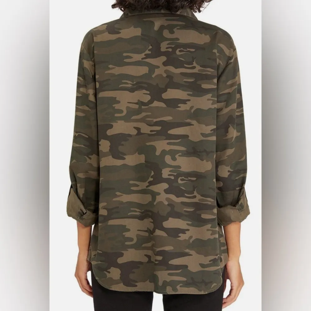 Social Standard by Sanctuary Ladies Tencel Boyfriend Shirt Camo M - Image 2