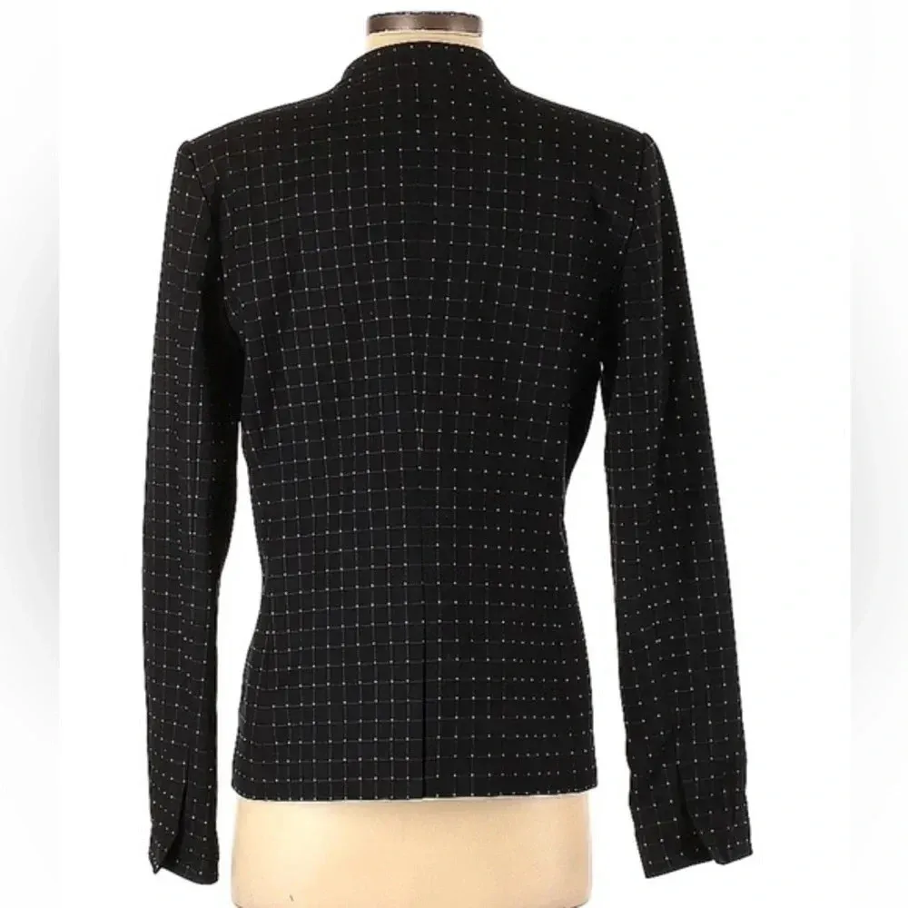 DKNY | Polka Dot Pinup Retro Rockabilly Vibes Blazer Jacket Size 4 Small - Image 2