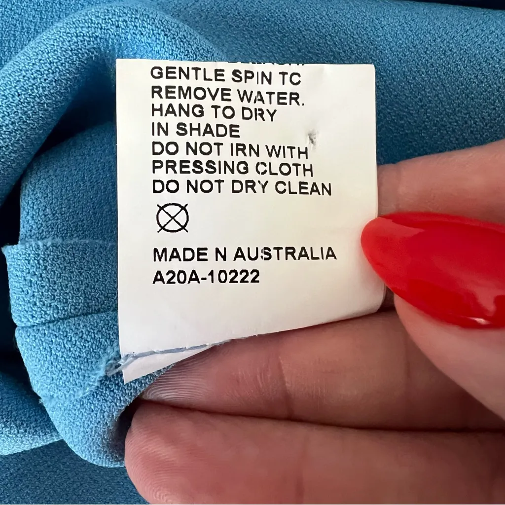 Bec + Bridge Karina Tuck Midi Dress In Tropez Blue - Image 11