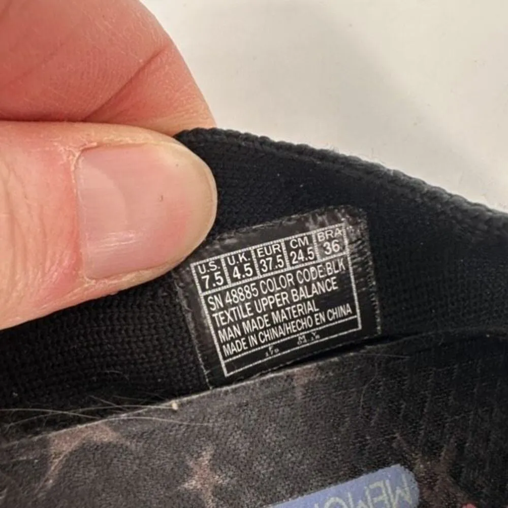 Skechers Cleo 2.0 Love Spell Women Knit Black Flats Scalloped Round Toe Size 7.5 - Image 10