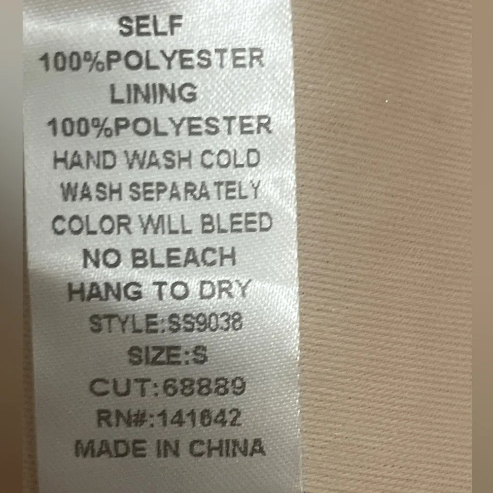 Rose Gold All Over Sequin Mini Dress Spaghetti Straps Size Small NWT Pink - Image 9