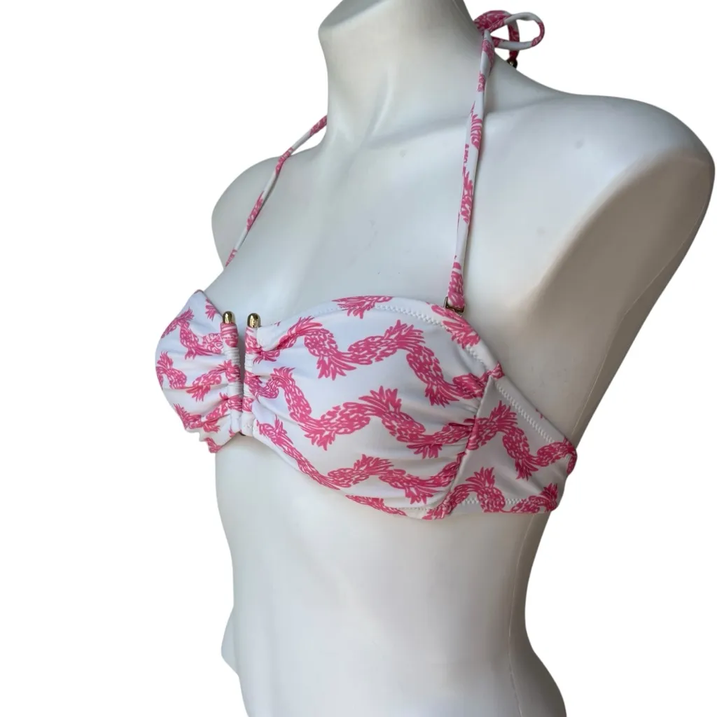 Lilly Pulitzer for Target Bikini Swim Top Pink Pineapple, Sz S - Image 6