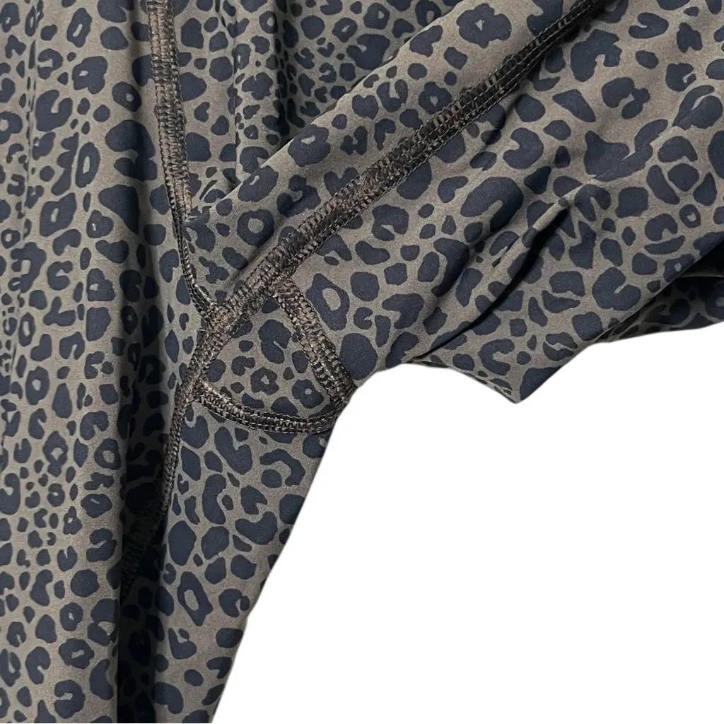 ALO Yoga Vapor High Waist Leopard Leggings Women’s XS Olive Branch Stretch - Image 8