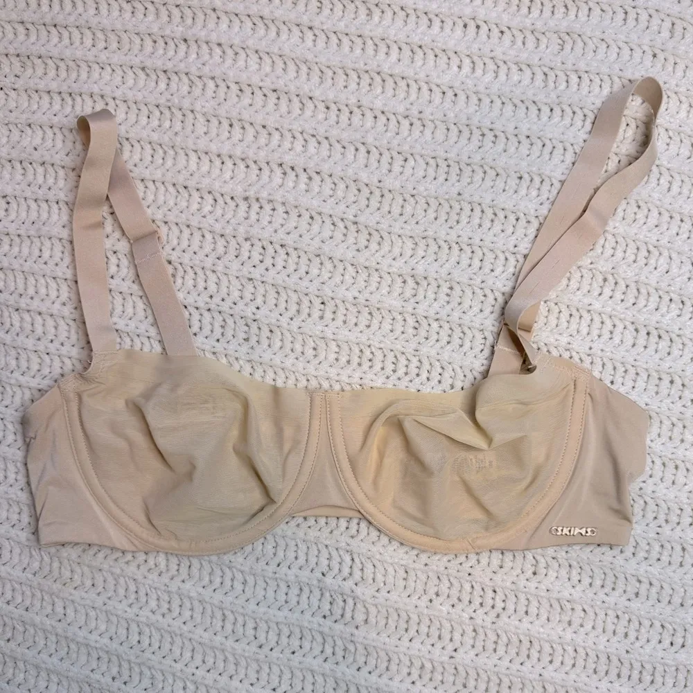 Skims Unlined Balconette Sheer Nude NWOT Underwire Size 36B - Image 2