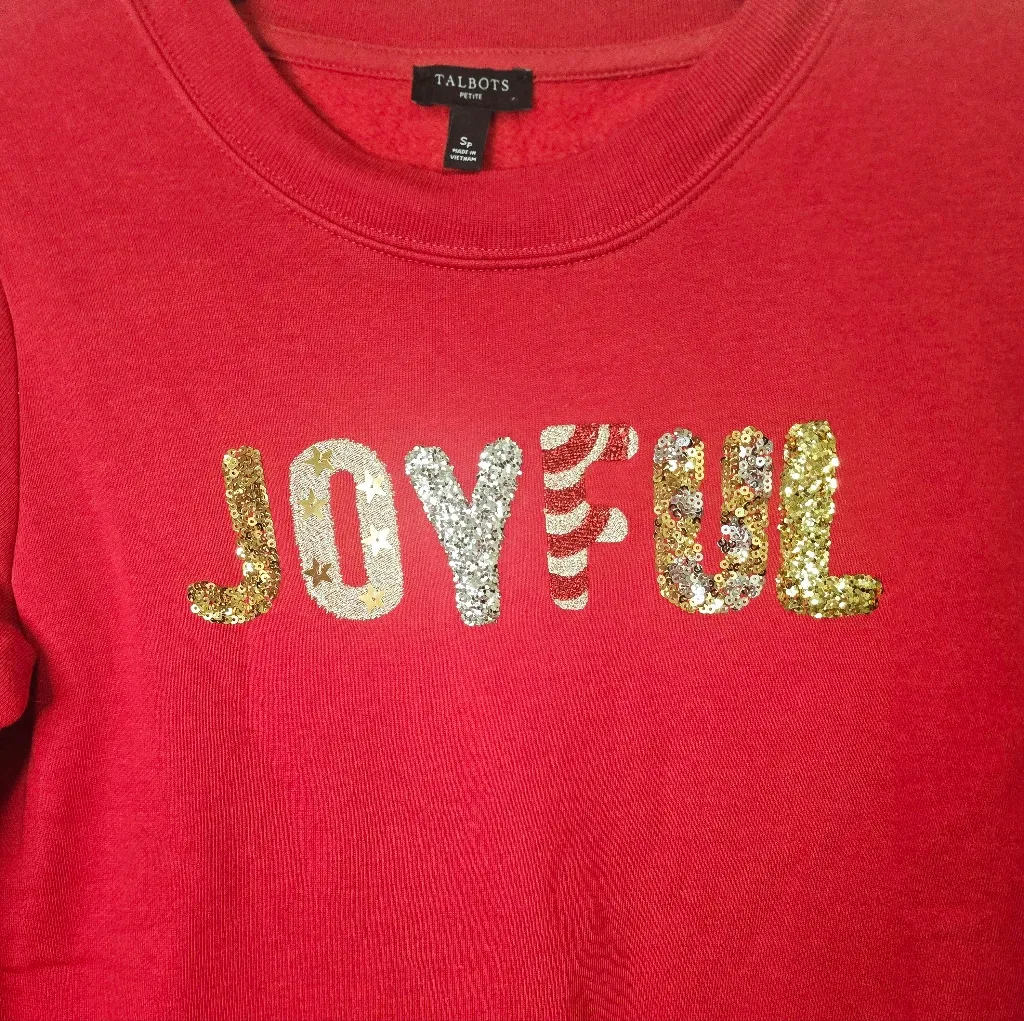 Talbots Joyful Sweatshirt size SP - Image 5