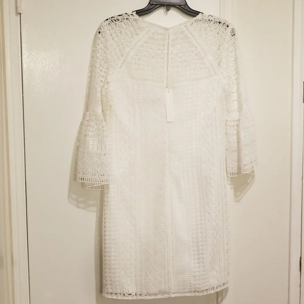 💕TRINA TURK💕 Lace Crochet Bell Sleeve Dress NWT - Image 8