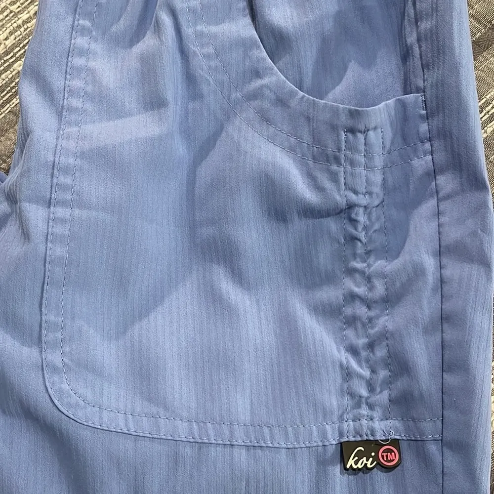 Women's Koi Blue Hospital Medical Nurse Doctor Scrub Size XXS Petite EUC #6067 - Image 3