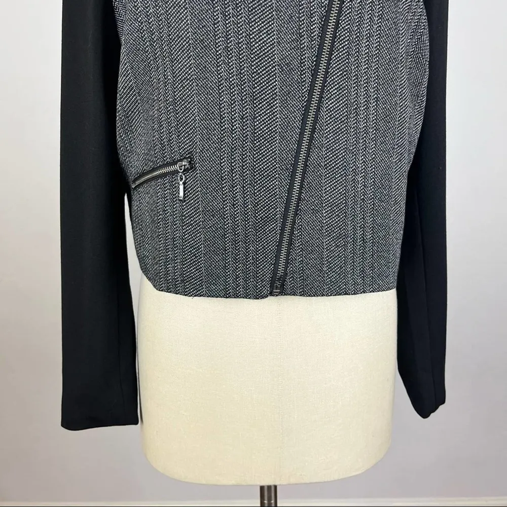 View by Walter Baker Tweed Asymmetric Zip Jacket - Image 4