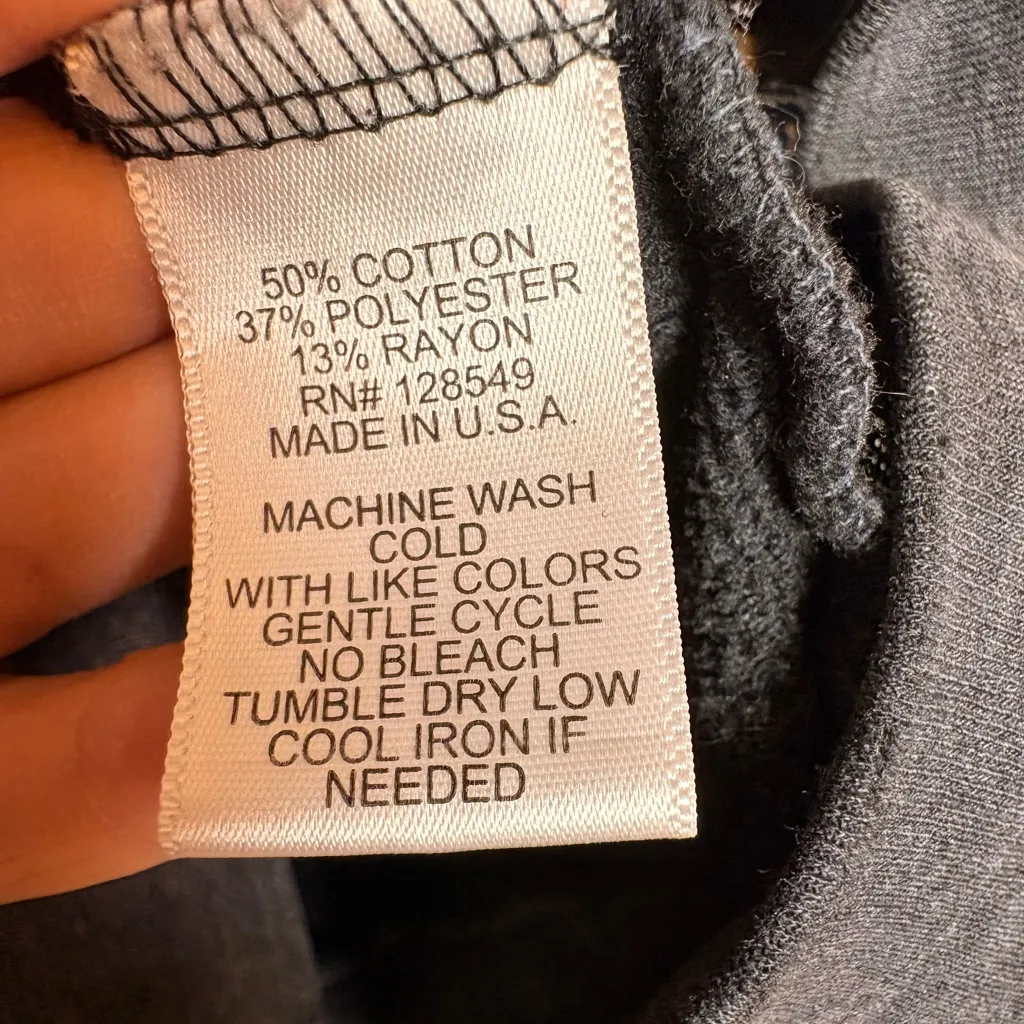 Rare Aviator Nation Charcoal Gray Rainbow Arrows Zip Hoodie Medium - Image 5