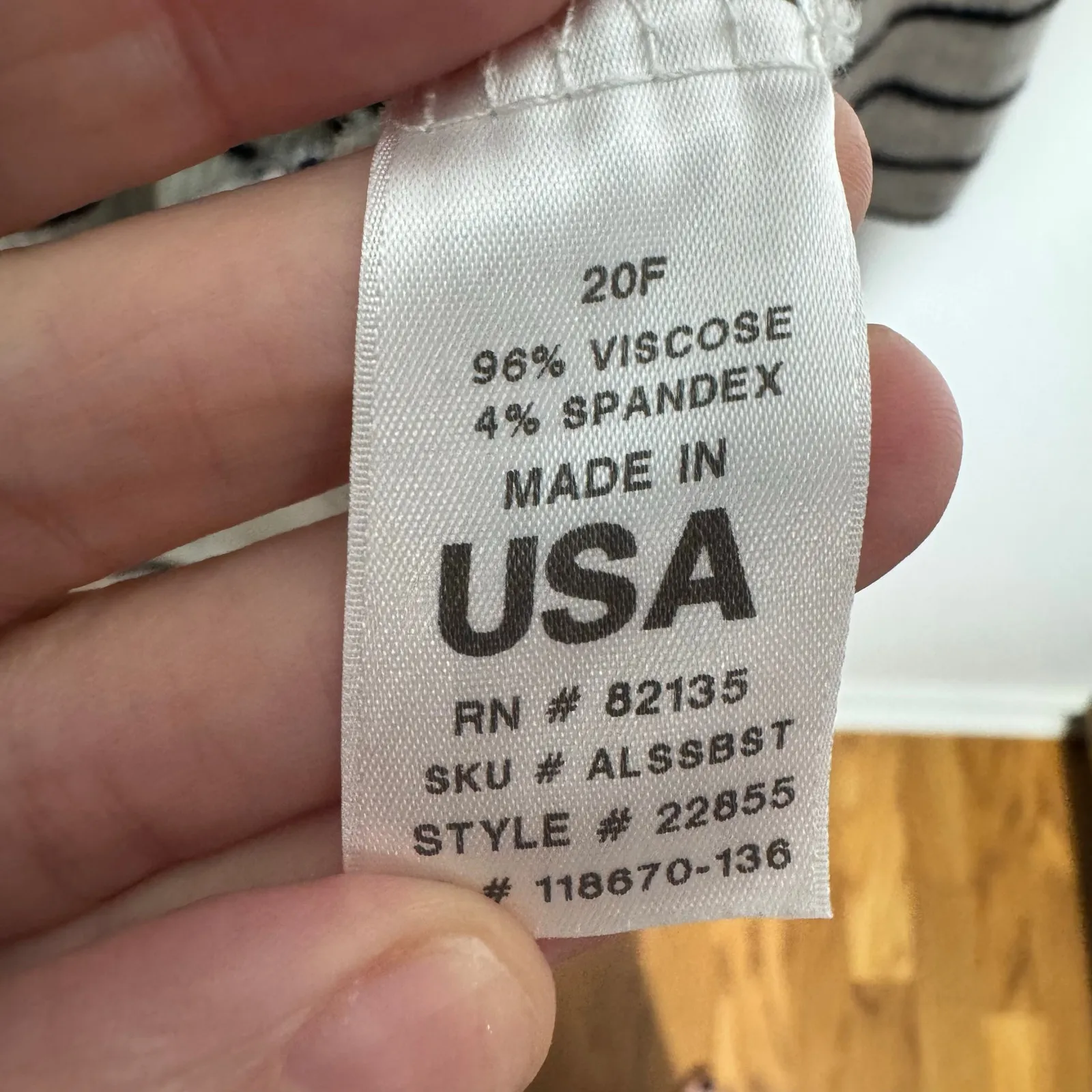 Fresh Produce Open Front Cardigan Sweater Women L Gray Blue Nautical Stripe USA - Image 7