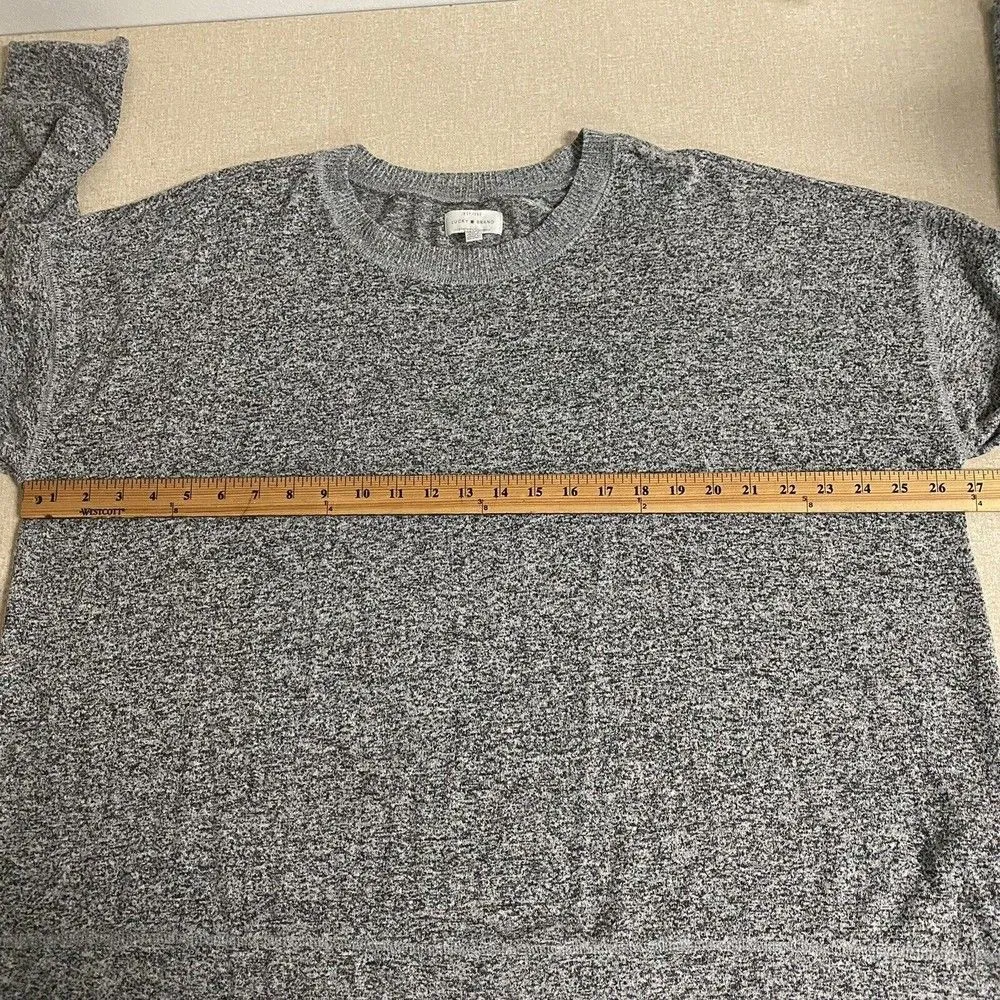 Lucky Brand Women’s XXL Cozy Crewneck Sweater Gray Dolman Sleeves Soft Spun Knit - Image 7