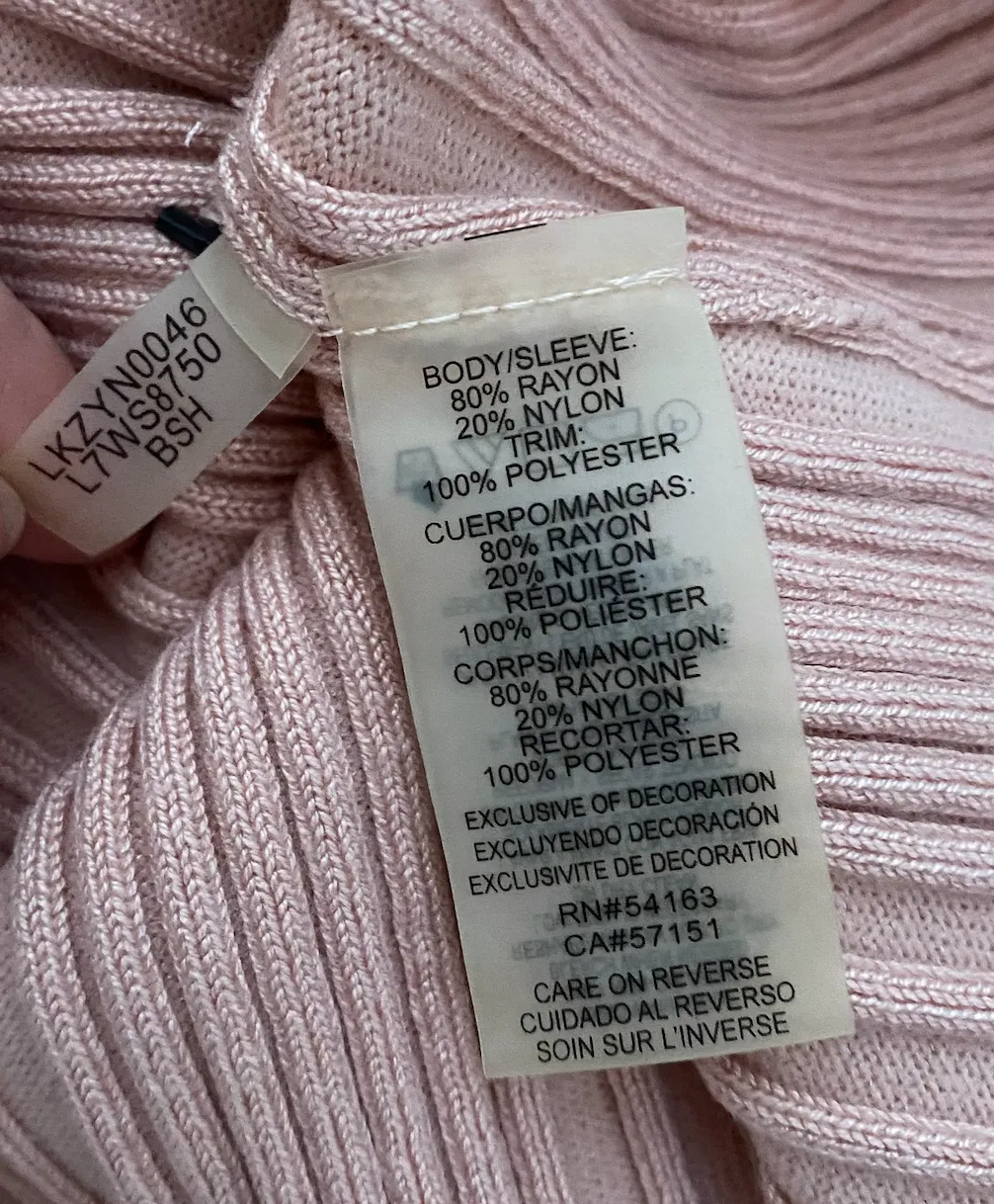 Karl Lagerfeld Pink Ribbed Top - Image 5