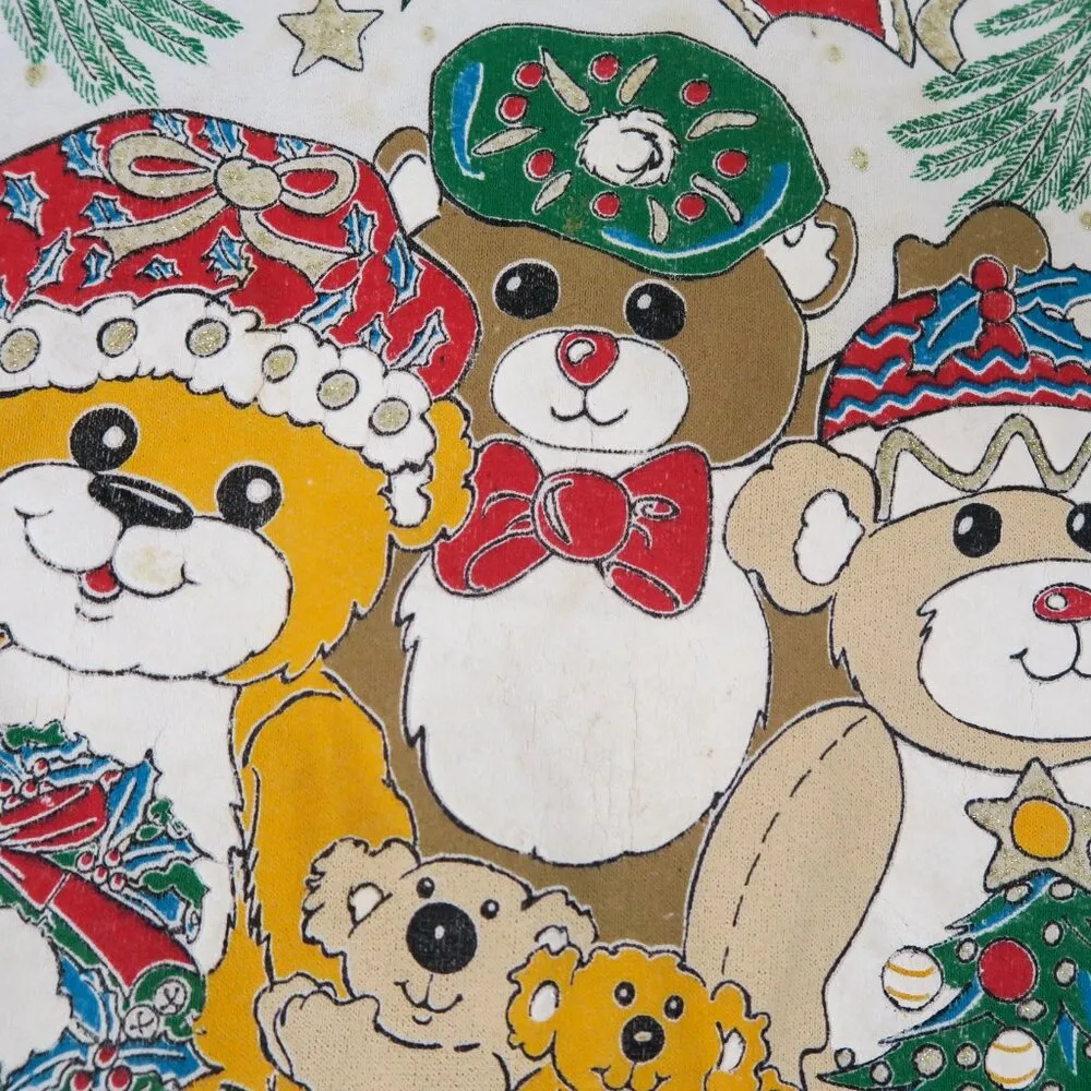 Vintage 80s Holiday Time Christmas Sweatshirt - Image 7