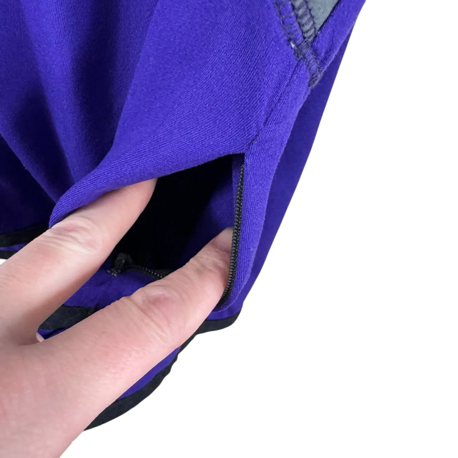 Columbia Omni-Wick Purple Gray Black Stretchy Full Zip Light Jacket Women's Sz M - Image 4