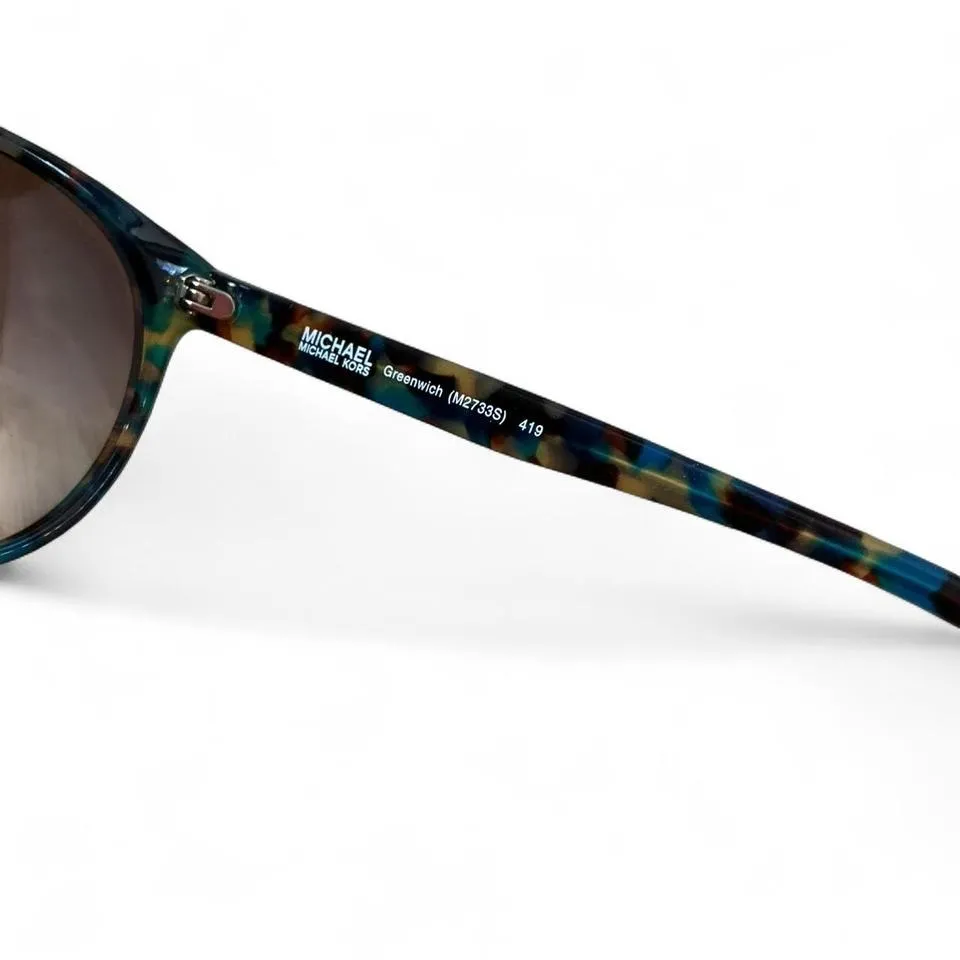 Michael Kors Greenwich Sunglasses Tortoise Shell Print Brown Gradient Lenses‎ - Image 4