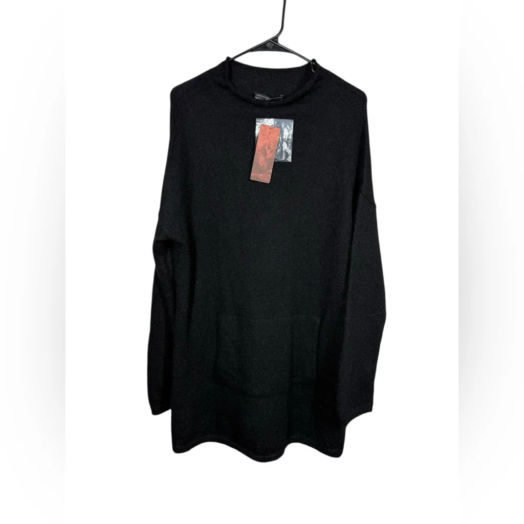 NWT Peruvian Connection Black Balie Alpaca Blend Tunic Top Size Medium - Image 2