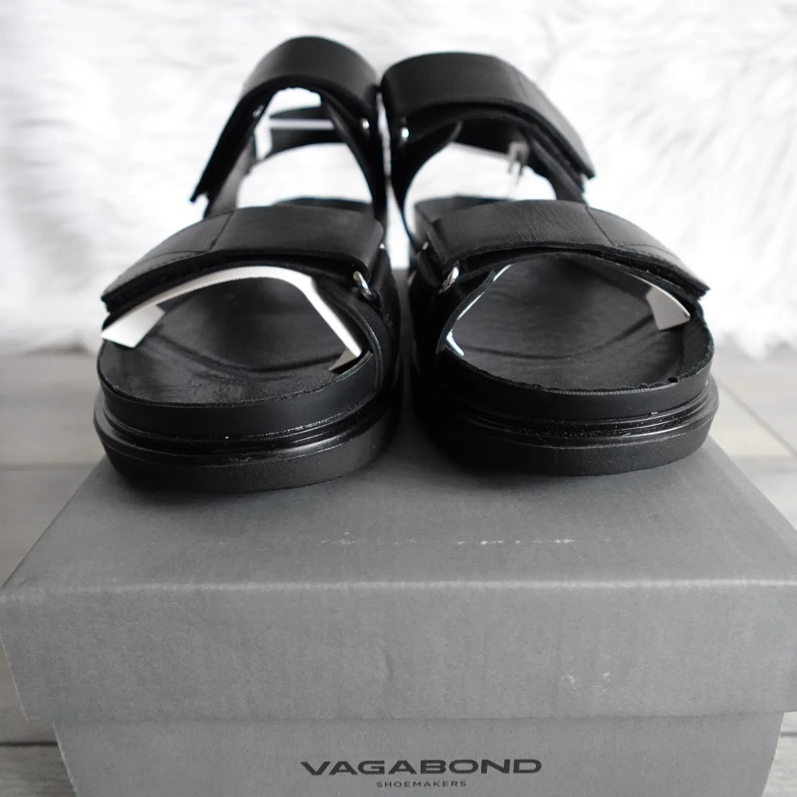 Vagabond Erin Black Double Strap Sandal Size 41 - Image 8