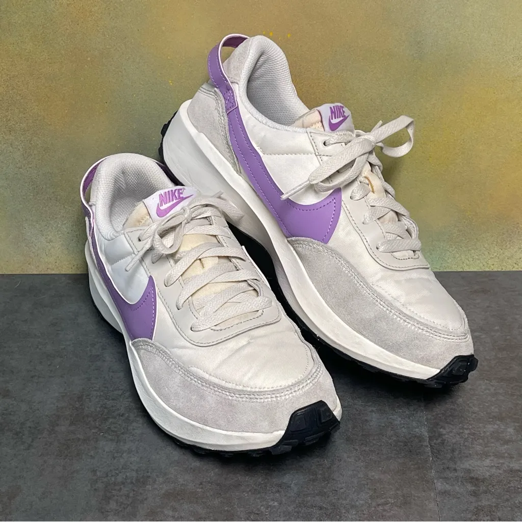 Nike Waffle Debut Women's Sail White/Lilac Retro Style Sneakers Sz 10 - Image 13