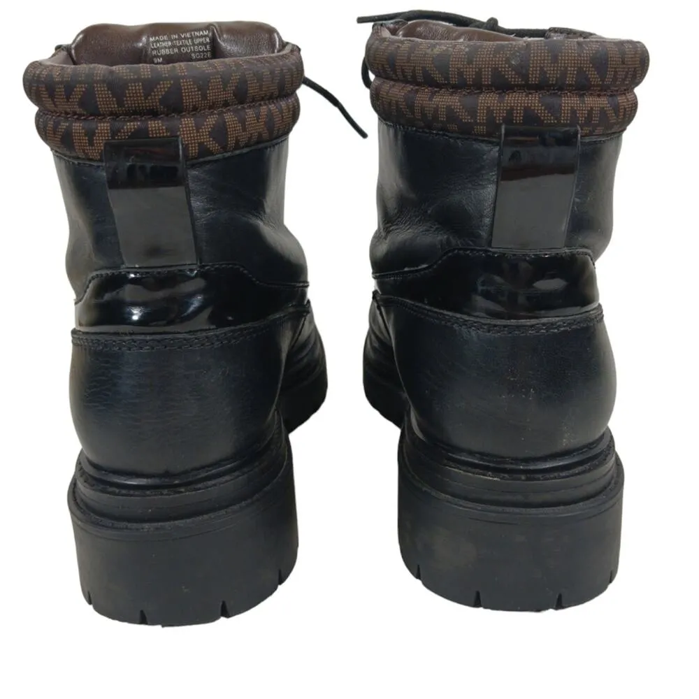 FS2205 GUC $225 MICHAEL Michael Kors Combat Boots size 9M - Image 11