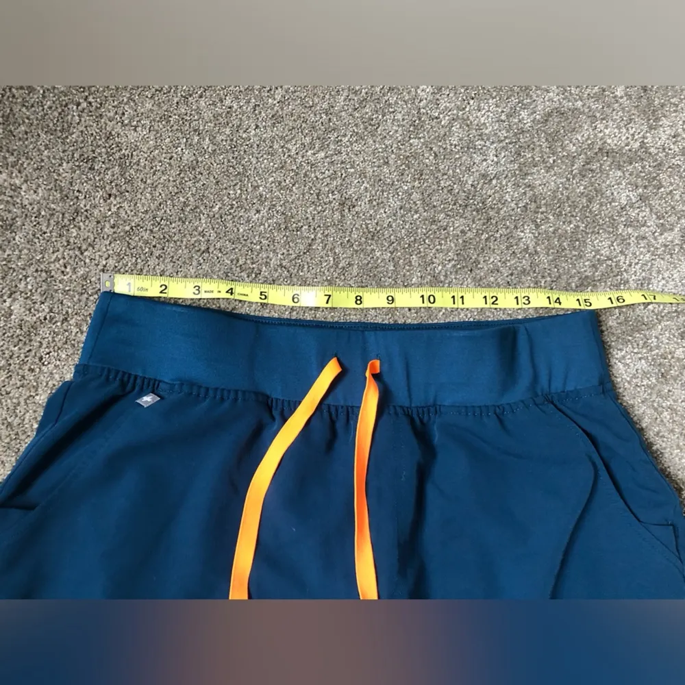 Figs Zamora Jogger Scrub Pants in Deep Reef Teal Size Large PETITE Inseam - Image 13