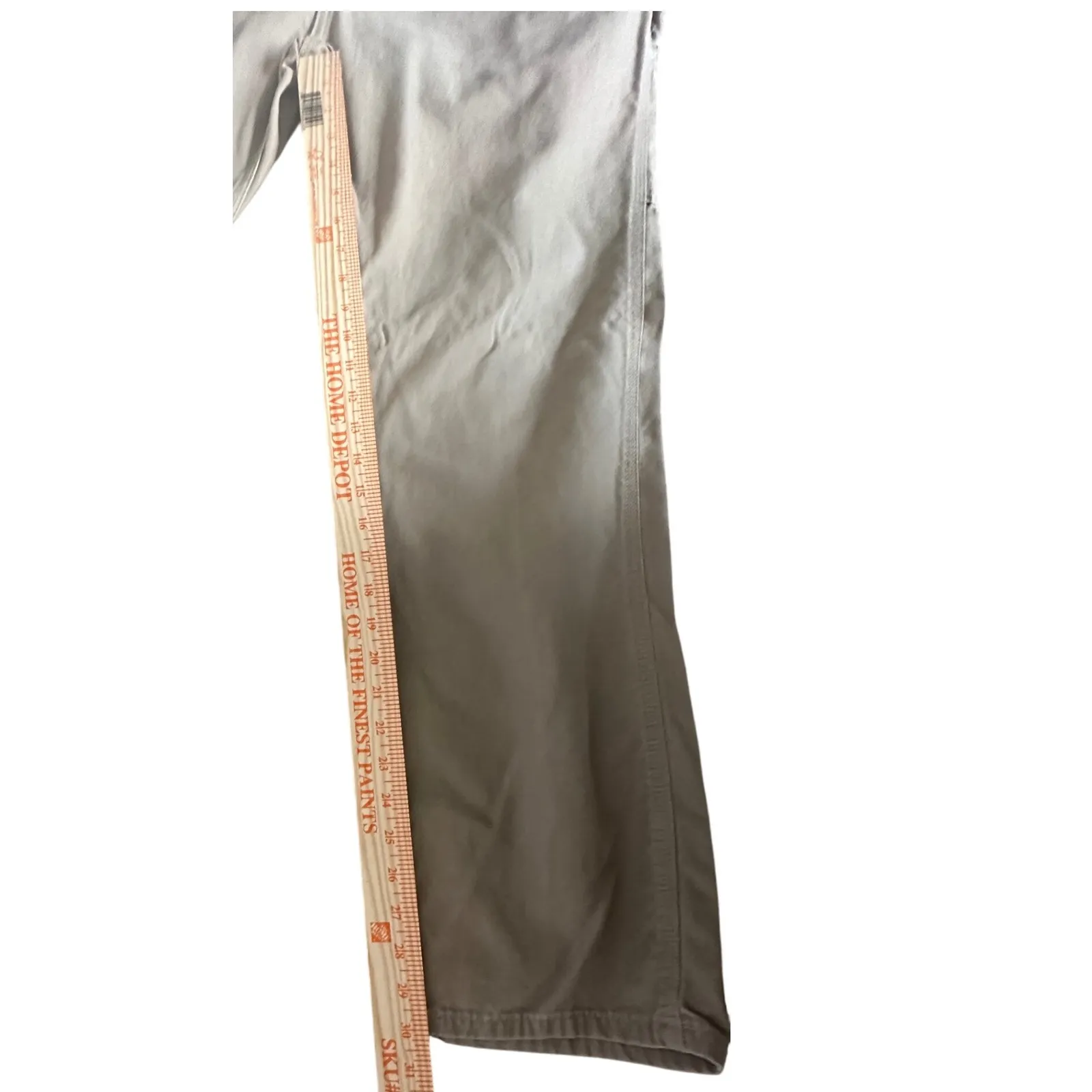 Carhartt  Women's Tan Canvas Cargo Work Pants Utility Carpenter Pockets Sz 14 - Image 12