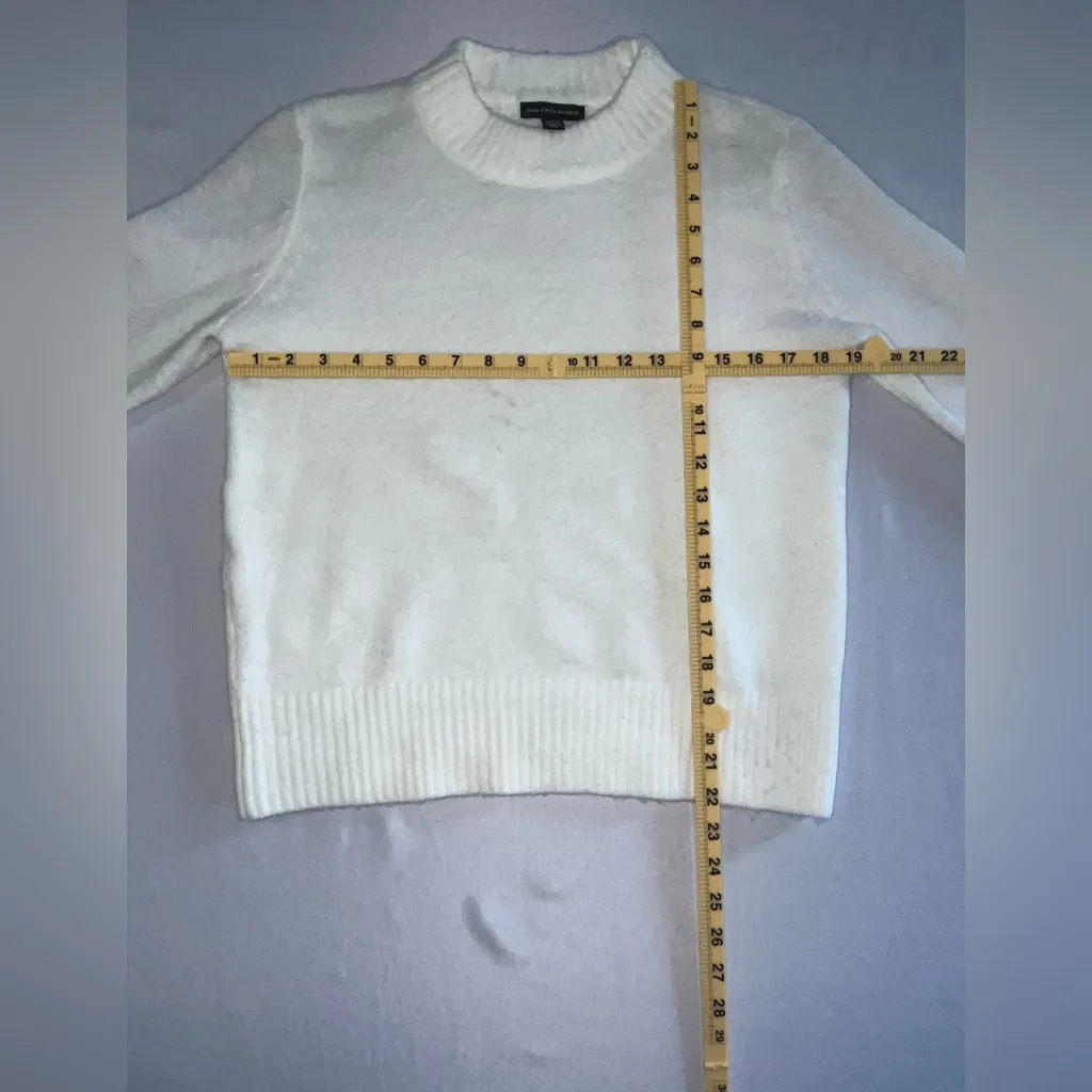 Saks Fifth Avenue Faux Fur Knit Sweater - Image 7