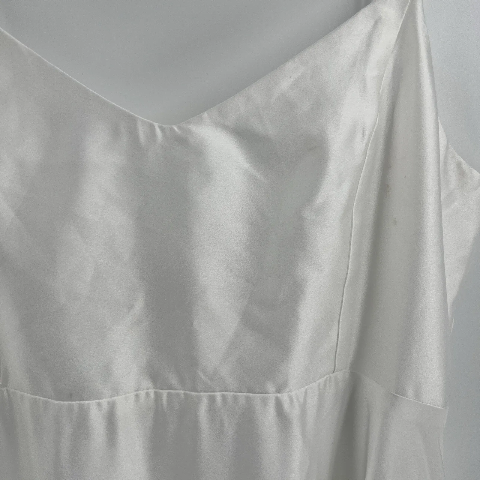 Show Me Your Mumu SMYM Faith Maxi Dress White Ivory Luxe Satin Size XXL Bridal - Image 5