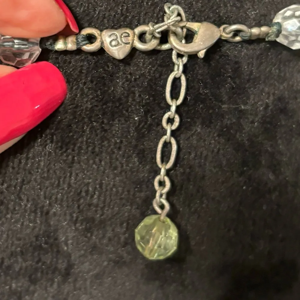 American Eagle Long Acrylic Beaded Necklace - Image 8