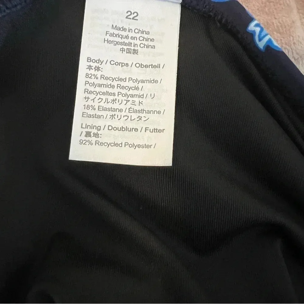 J crew one piece swimsuit 22 ruched one shoulder one piece midnight blue floral - Image 3