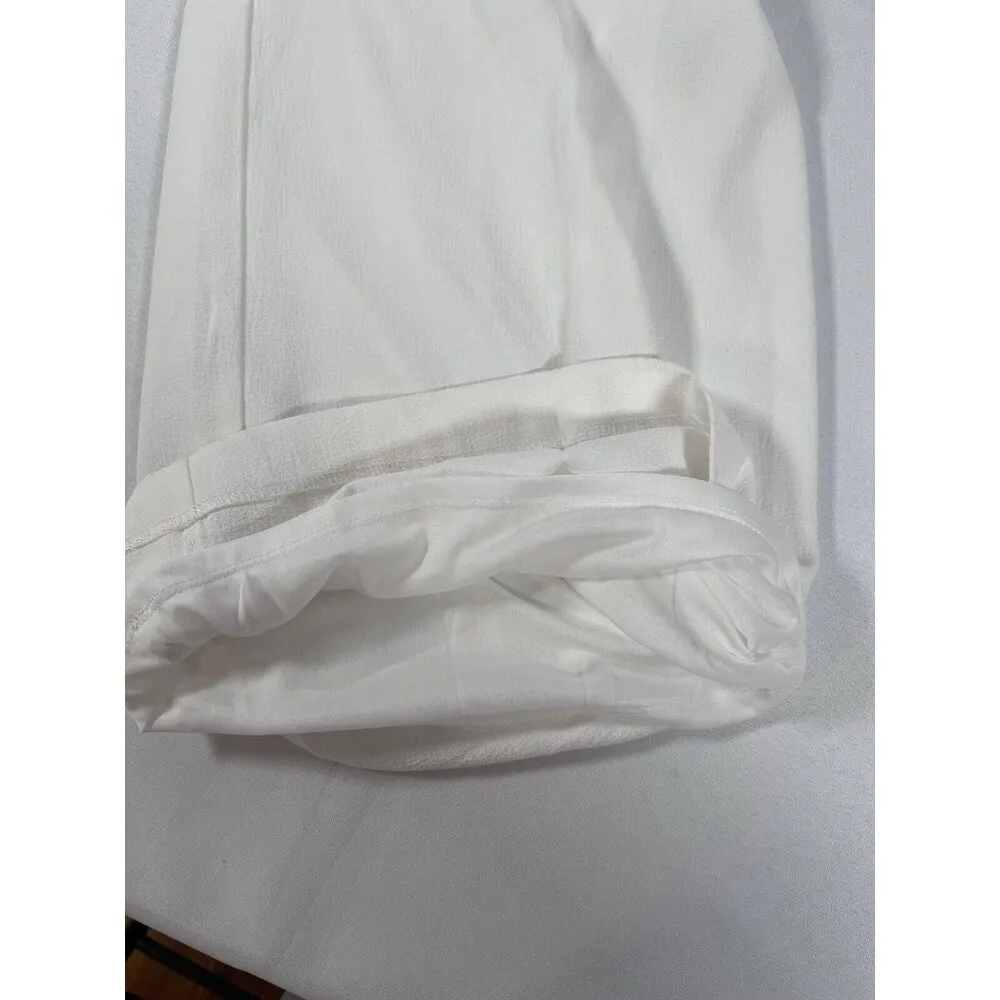 Nanette Lepore Women's Full Length Wide Leg Pants Called Cannoli Sz. 14 NWT Whit - Image 11