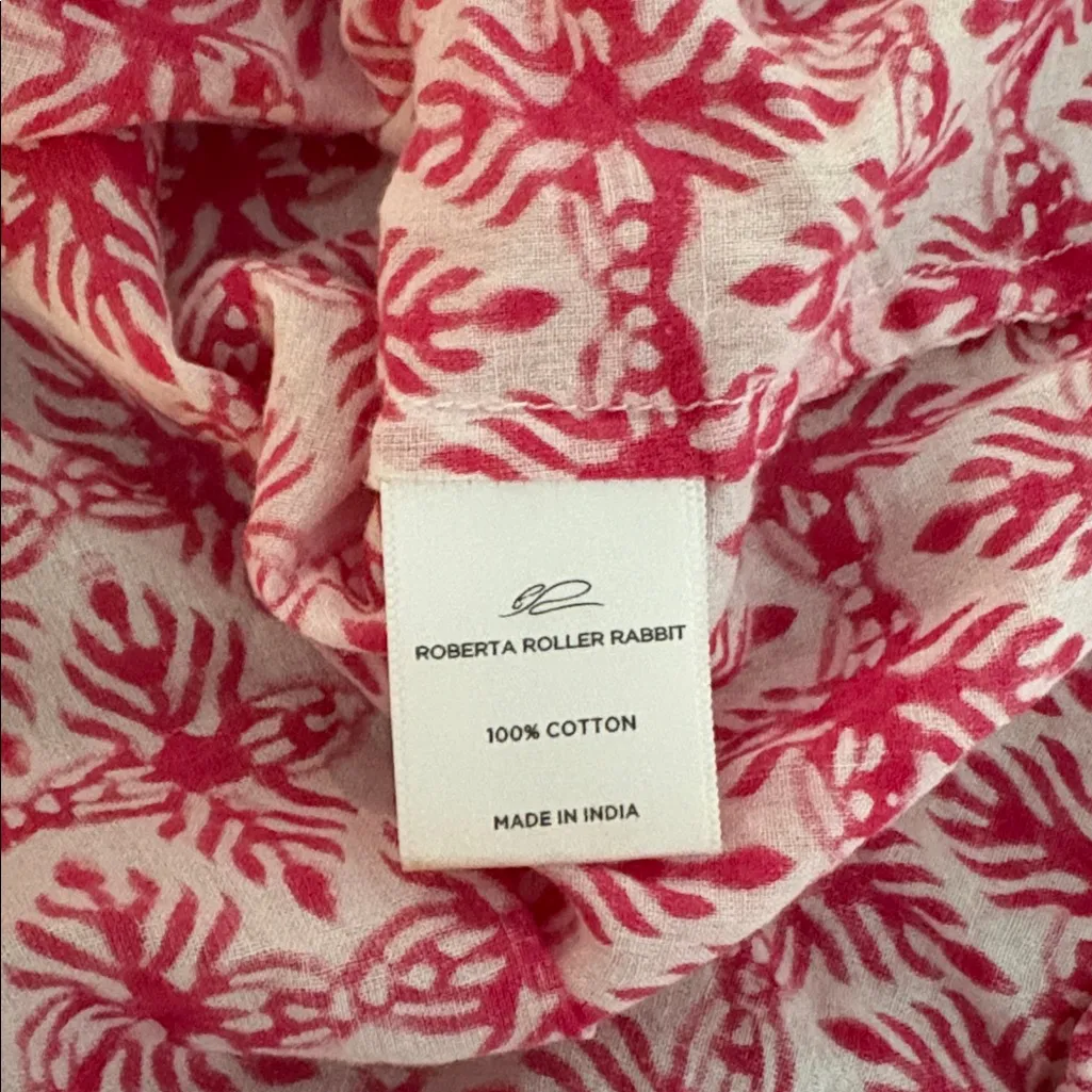 Roberta Roller Rabbit Sleeveless Button Up Tank Top Blouse XS Women’s - Image 4