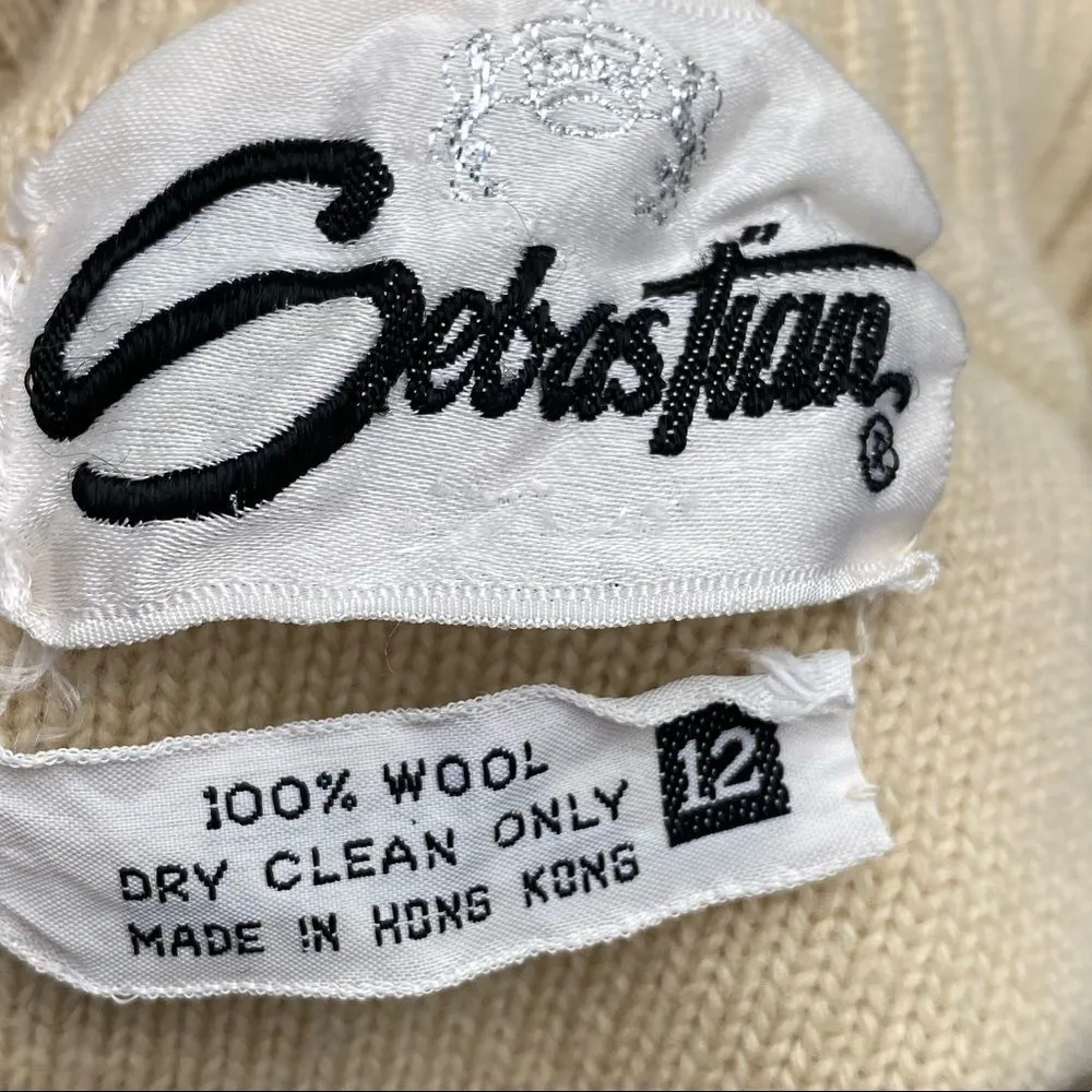 Vintage Sebastian Cardigan Sweater Size 12 - Image 4