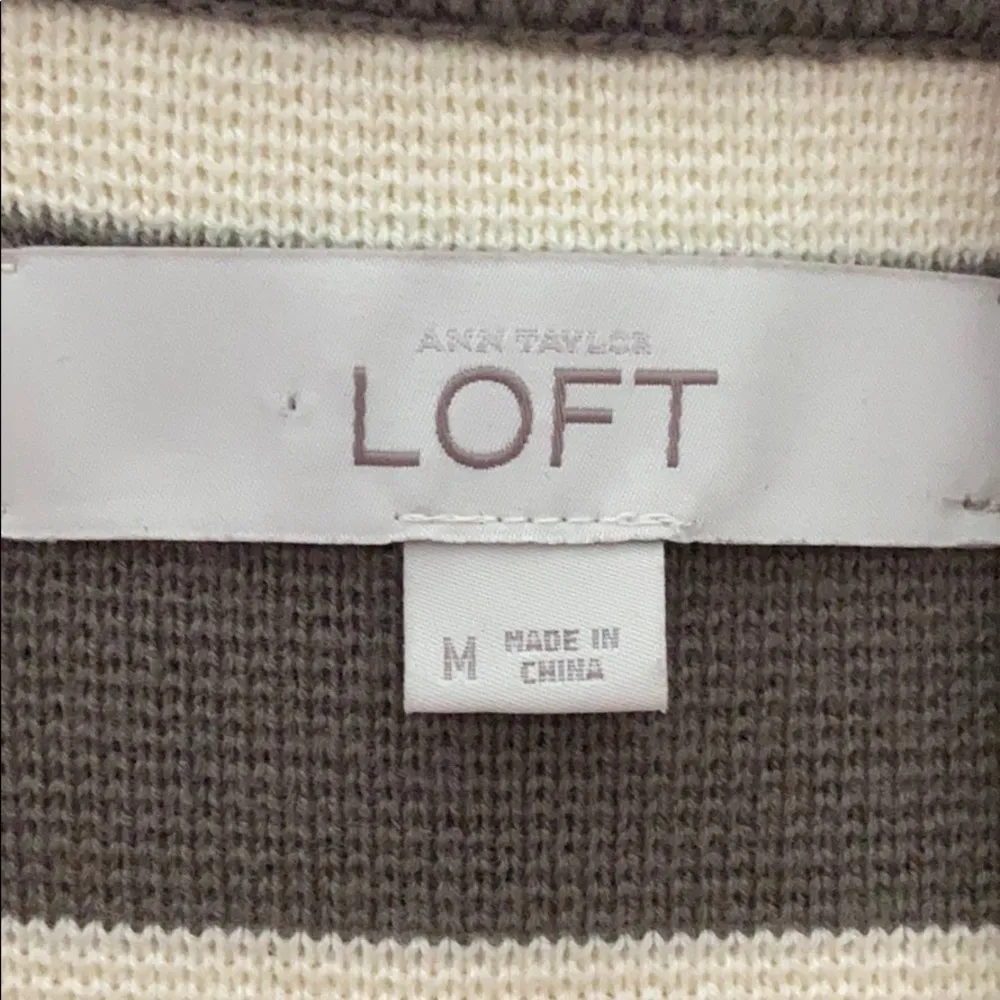 Ann Taylor Loft Striped Cotton Blazer - Image 3