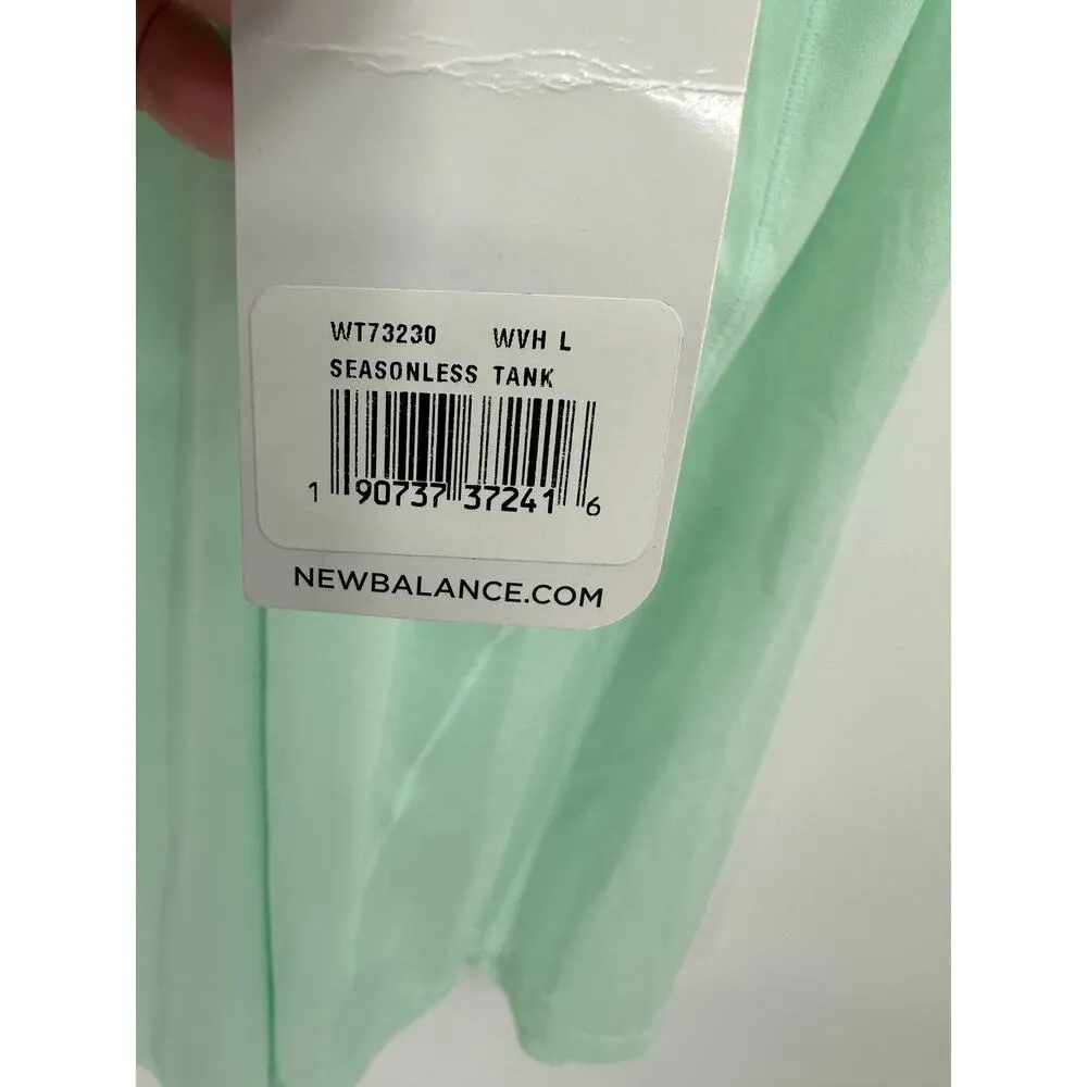 New Balance Seasonless Tank Womens Large Mint Green Racerback Shirt NWT - Image 6