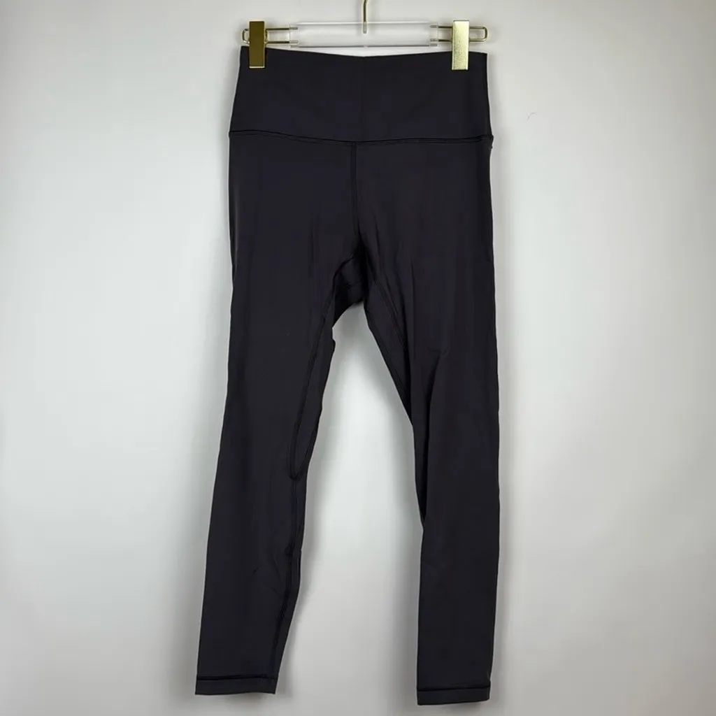 HeyNuts Essential 7/8 Leggings High Waisted Compression Athletic Yoga 25" Gray M Size M - Image 3