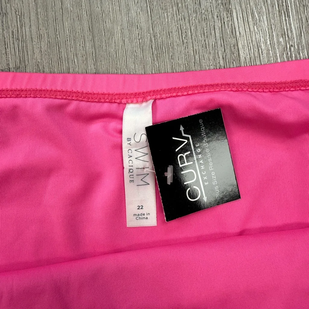 Swim By Cacique Hot Pink Bikini Bottoms - Size 22 - Image 3