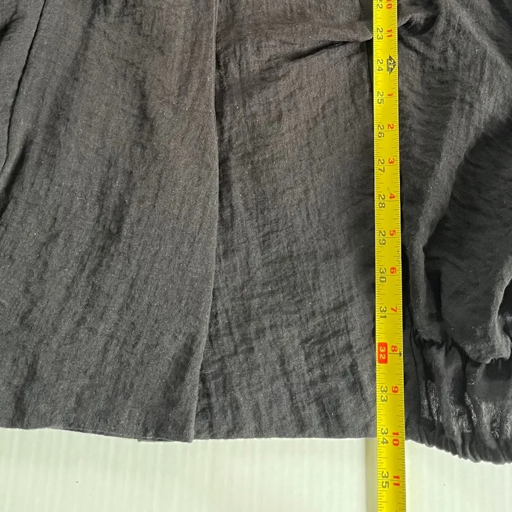 Moonlight‎ Sz M Textured Black Stretch Pockets Jacket Coat Top V Neck - Image 8