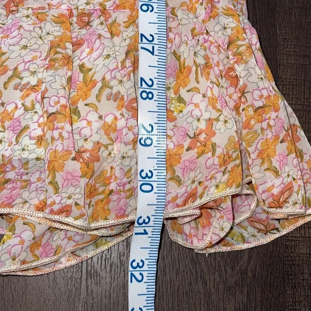 Bishop + Young Women's Zoey Floral Ruffle Mini‎ Dress Multicolor Size Small NWT - Image 8