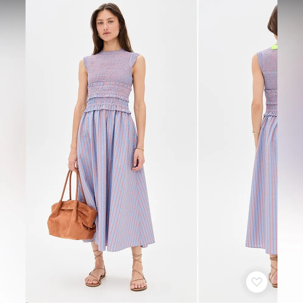 Hunter Bell Women's Louise Dress |
$485.00 blue stripes bow maxi fall party nwot - Image 4