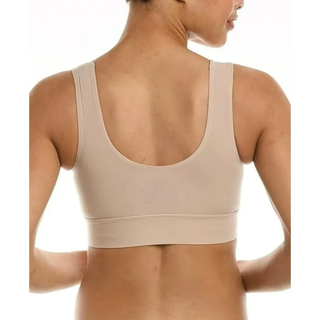 Natori Bralette Bra XS Bliss Flex Contour Wireless Beige Sports 723276 32 NWT - Image 2