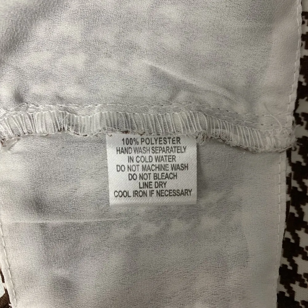 Cotton Candy LA Small Brown Gingham Tie Front Crop Top Y2K Cute - Image 5