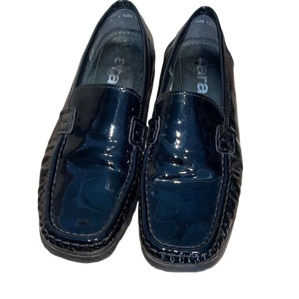 Ara Womens Patent Leather Square Toe Slip - Image 2