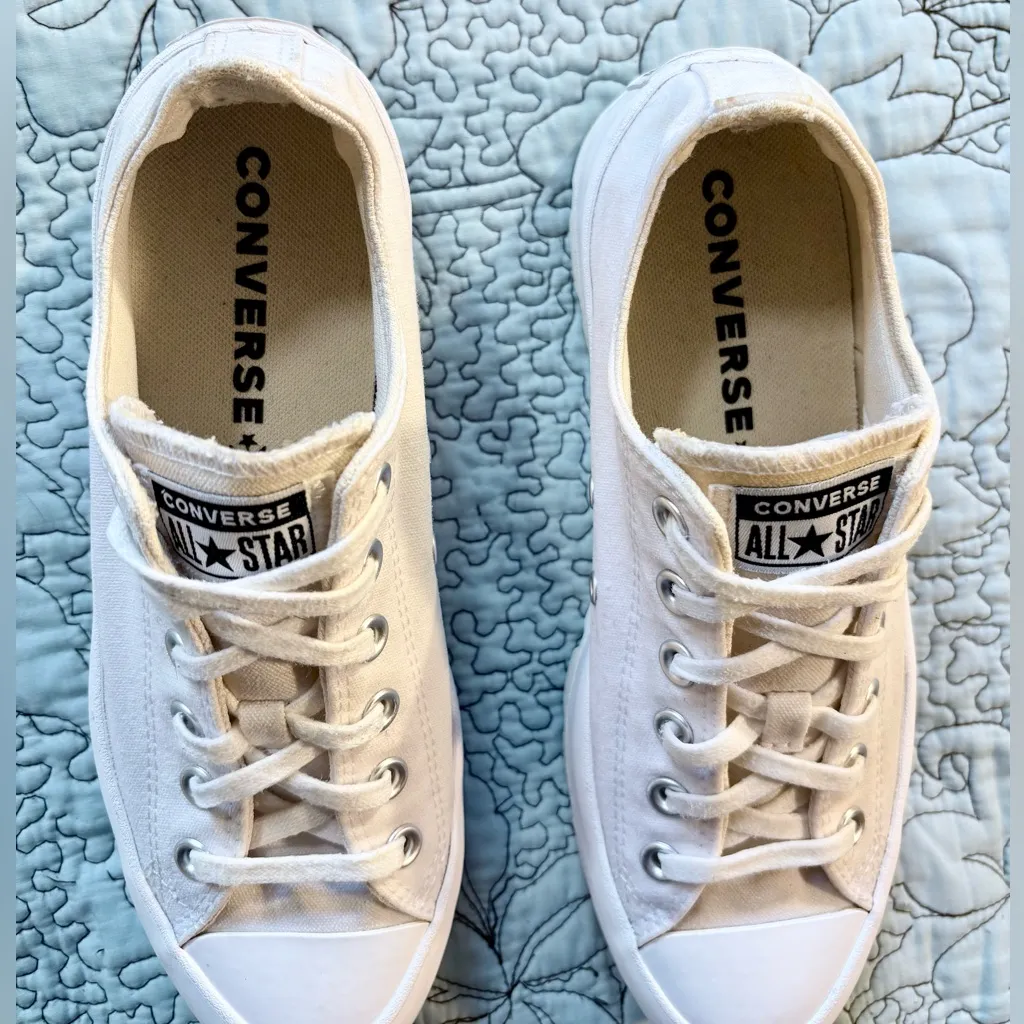 Converse Chuck Taylor All Star Lugged Low White Sneakers Sz 8.5 💚 - Image 7