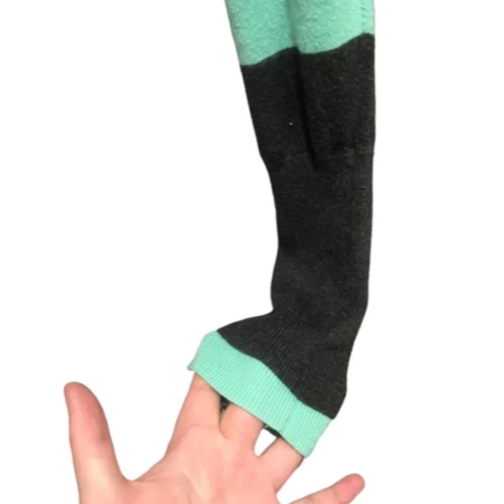 The Slope Brooklyn NY Turquoise Blue and Gray Hoodie - Image 4