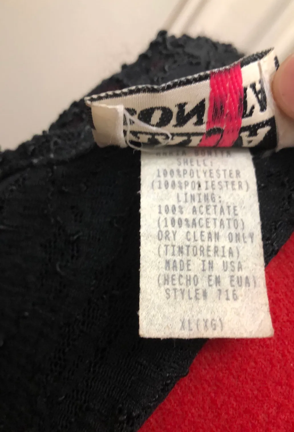 Vintage Black Formal Dress Size XL - Image 9