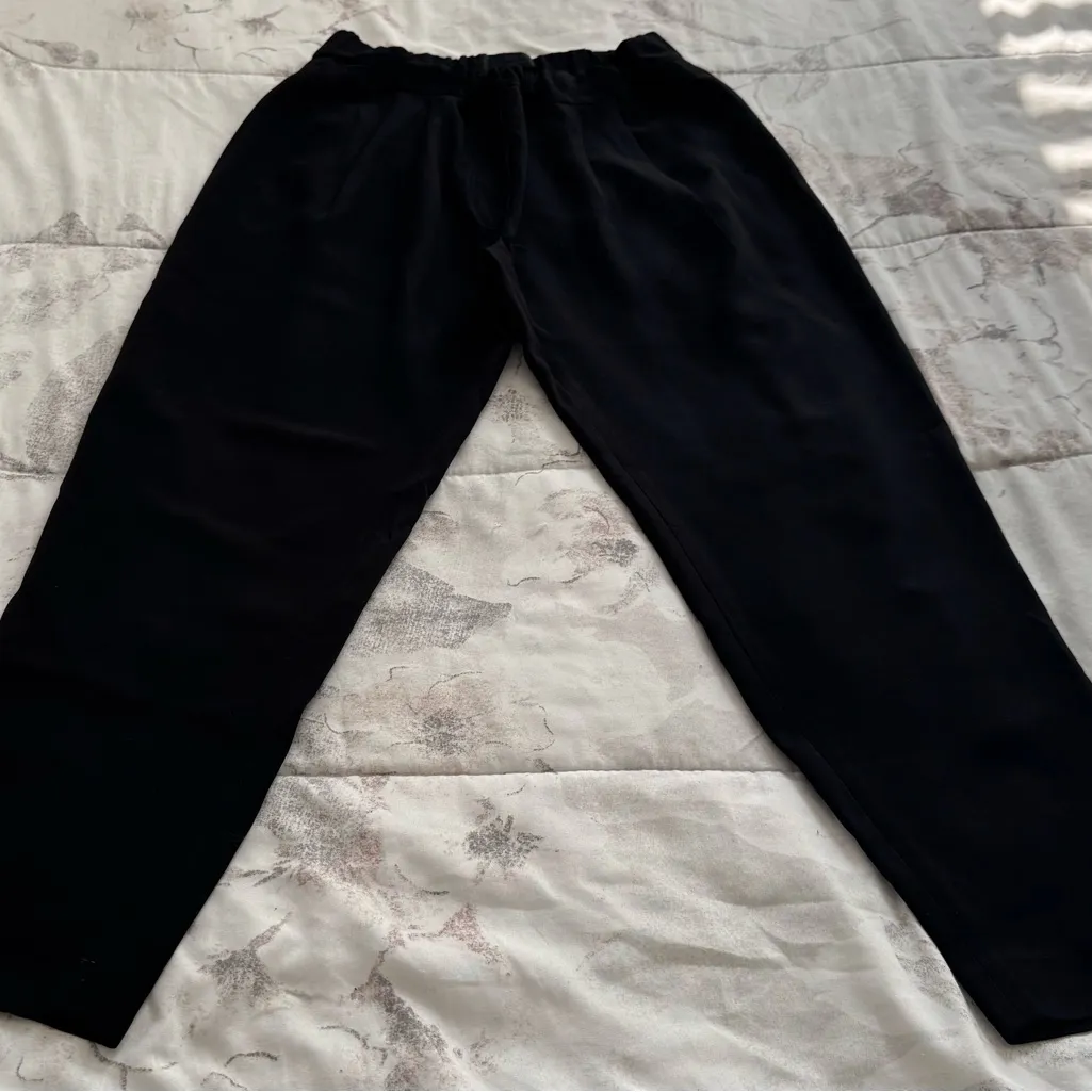 Nili Lotan Black elastic waist pull on slouchy Pants, size XS designer luxury - Image 6