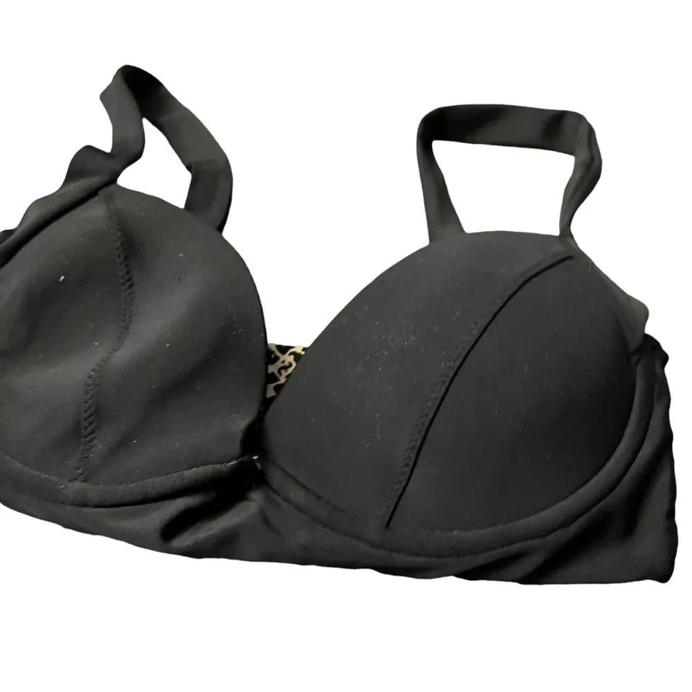 Acacia Black Bikini Top Size M - Image 3