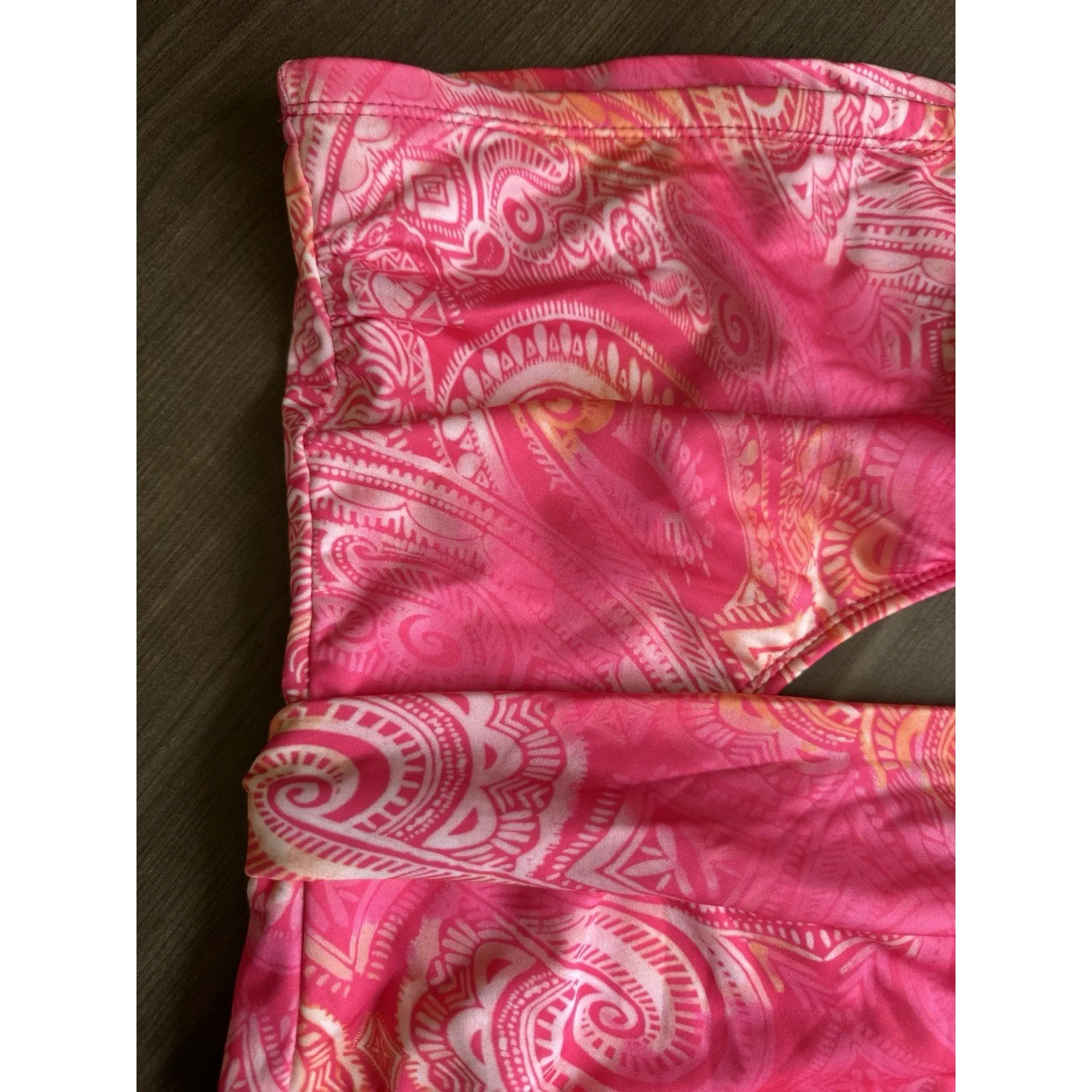 Ramy Brook NWT  Seashell Pink Strapless Cut Out One Piece Bathing Suit Size Small - Image 6