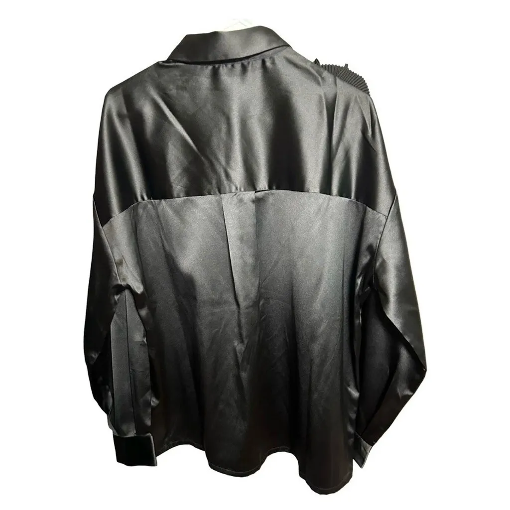 The Drop Women's Black‎ Corsage Blouse by Size M - Image 6