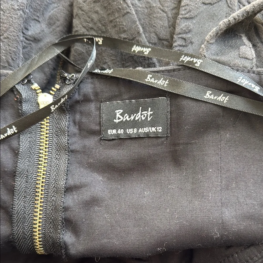 Bardot Black Sweetheart Sheath Mini Dress - Image 8